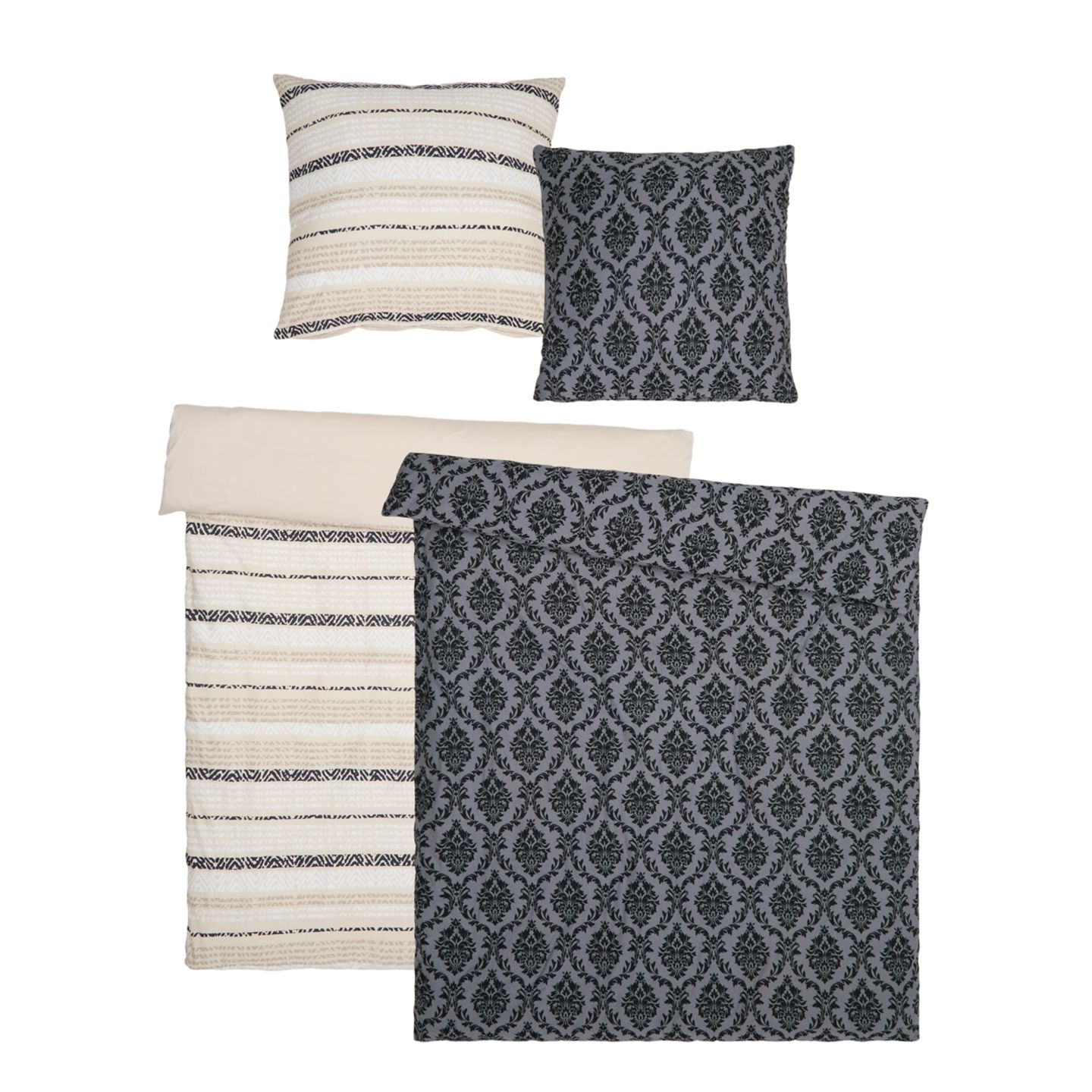 DREAM@HOME Jersey-Bettwäsche-Set ca. 155 x 220 cm