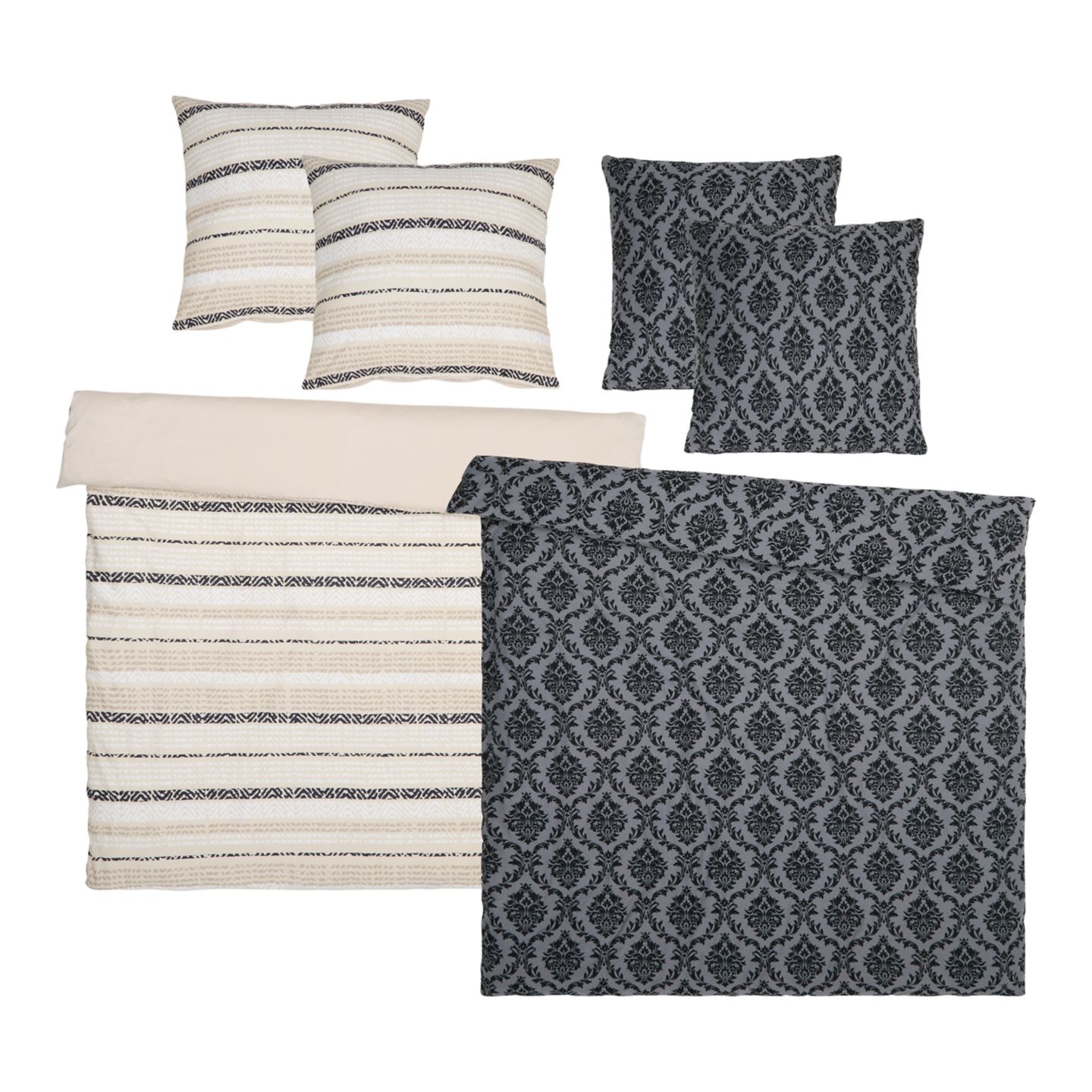 DREAM@HOME Jersey-Bettwäsche-Set ca. 200 x 220 cm