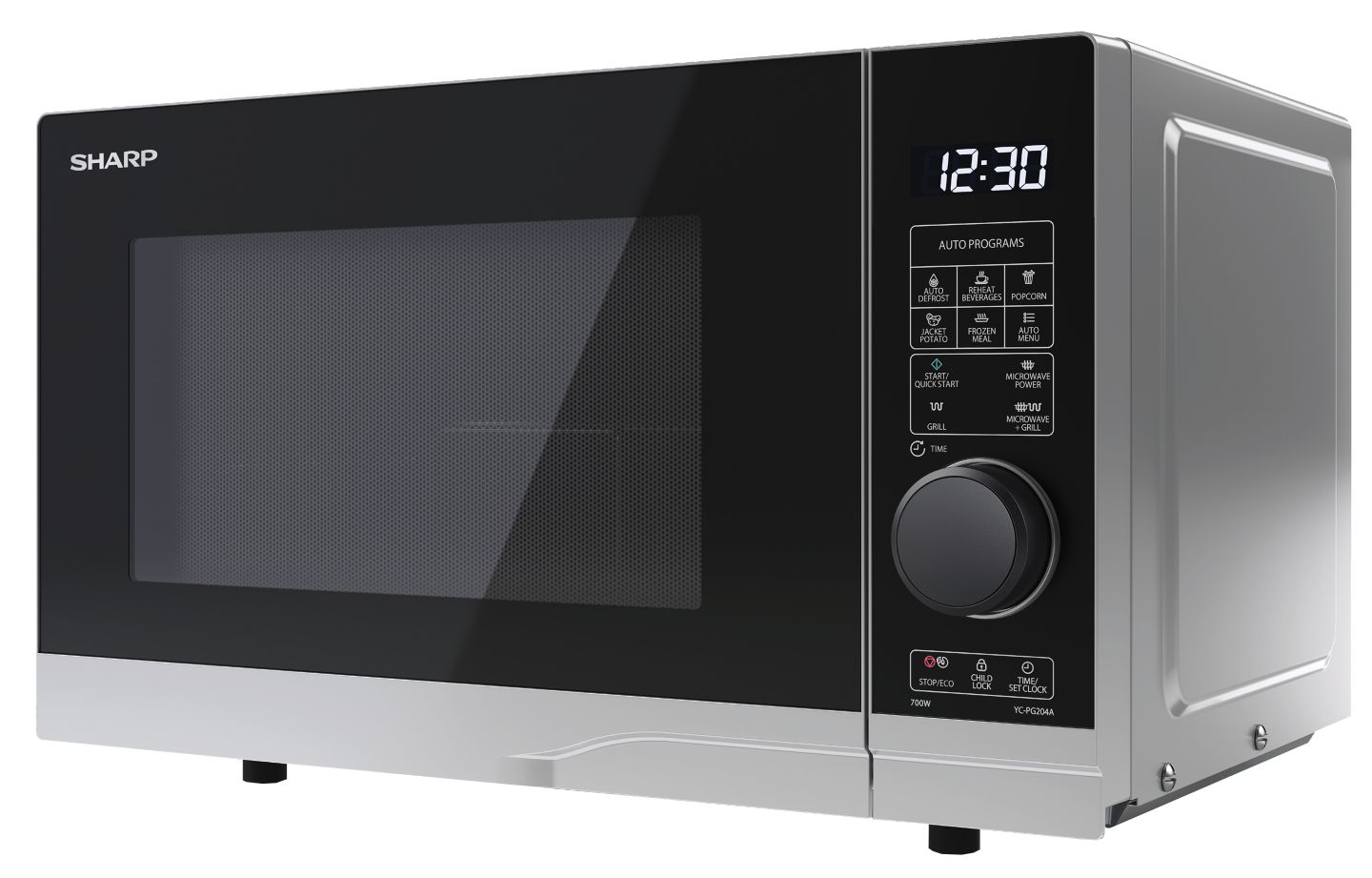 SHARP Mikrowelle mit Grillfunktion »YC-PG204AE-S«
