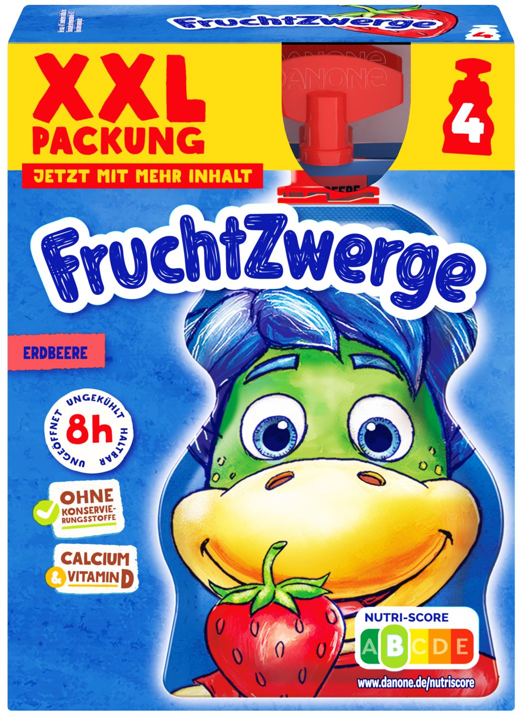 DANONE Fruchtzwerge Quetschies XXL