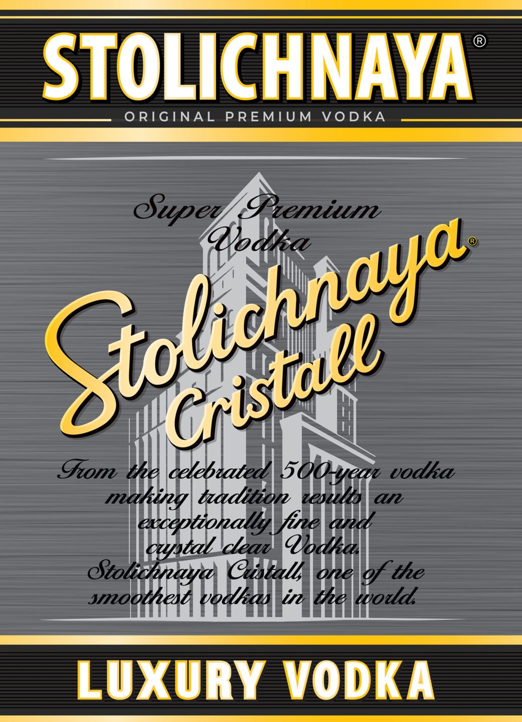 Изображение на Stolichnaya Водка Cristal
40% vol