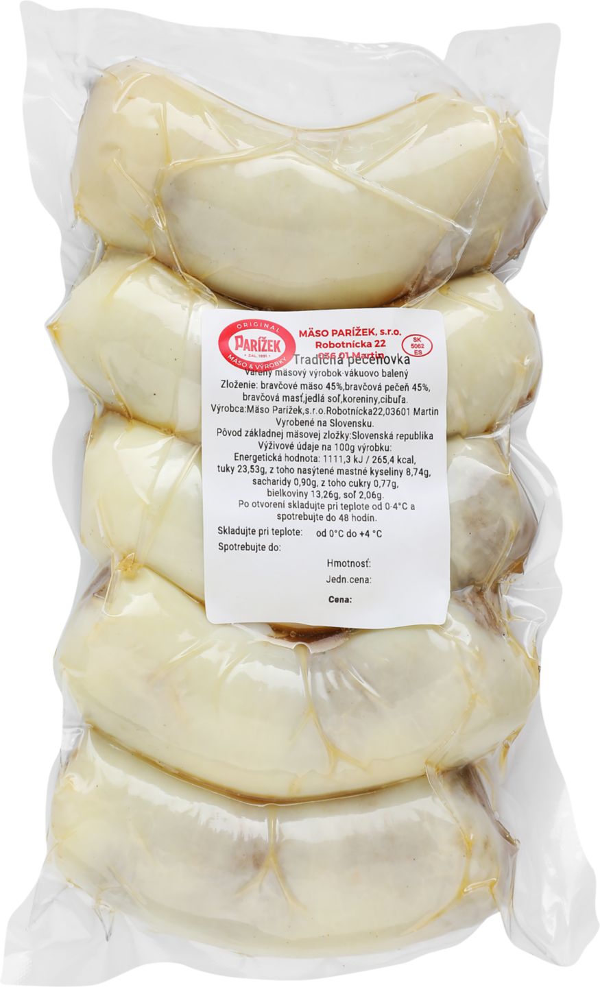 MÄSO PARÍŽEK Tradičná pečeňovka