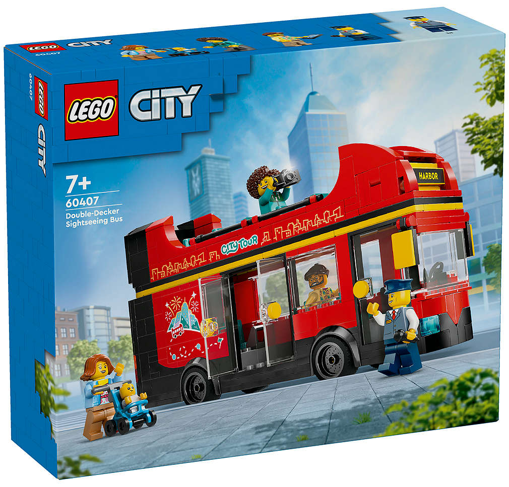 Zdjęcie oferty LEGO CITY GV Czerwony, piętrowy autokar 60407