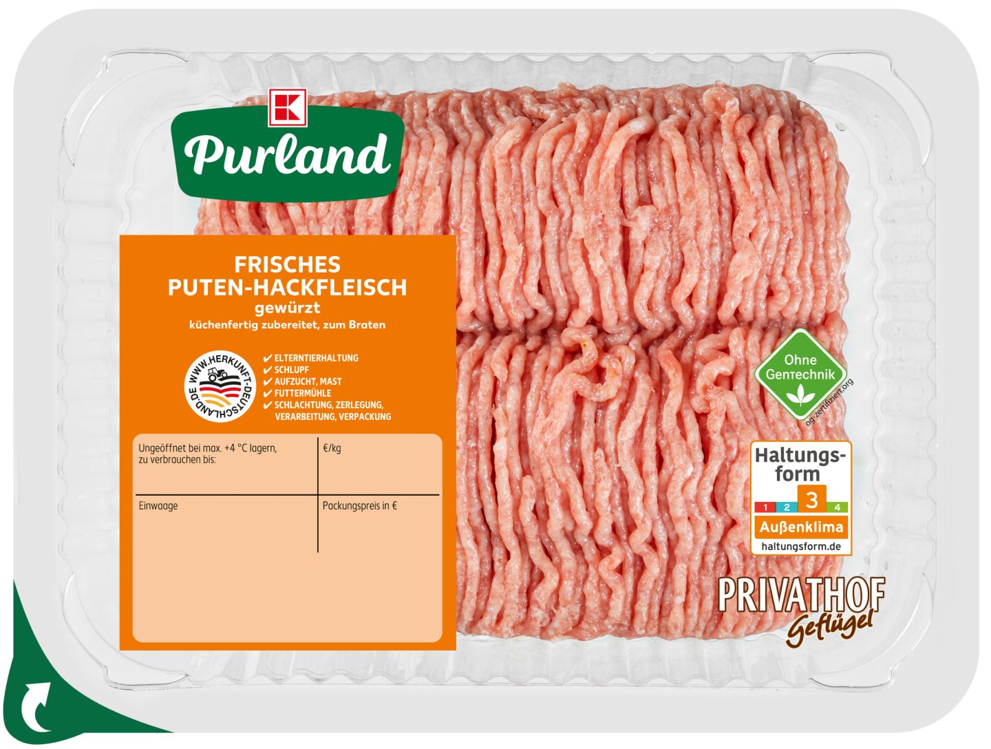K-PURLAND Puten-Hackfleisch