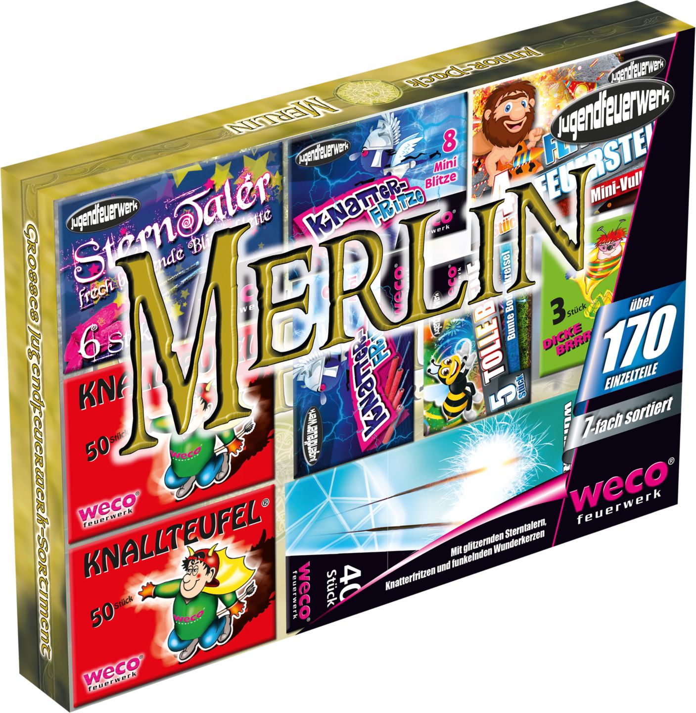 WECO Jugendfeuerwerk-Sortiment »Merlin«