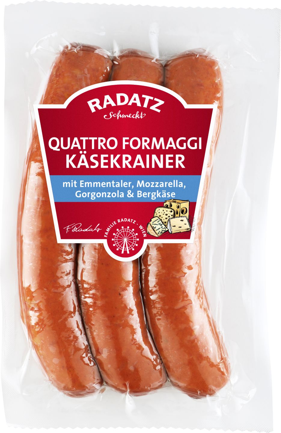 RADATZ Gril klobásky 4 druhy syra
330 g