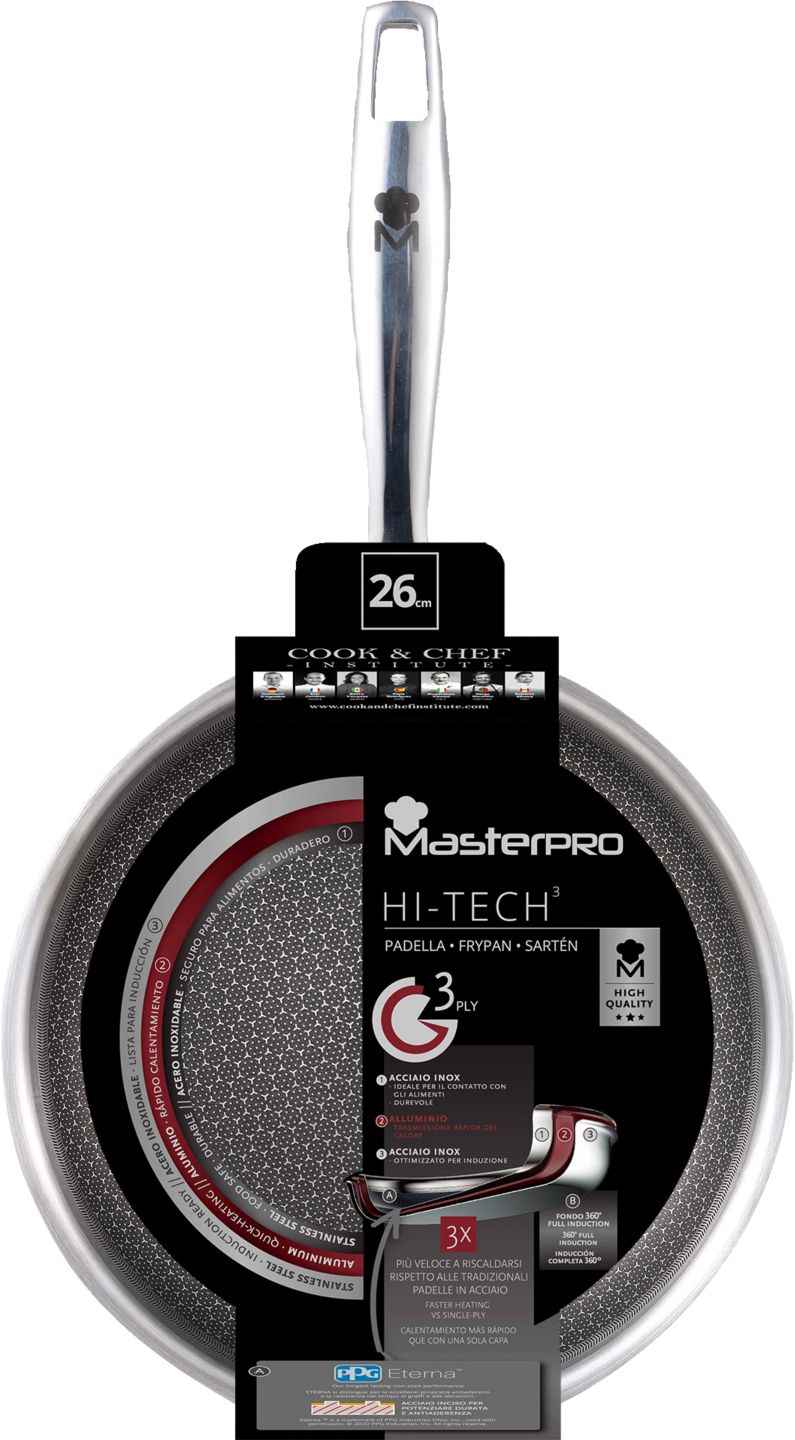 Изображение на Bergner Уок тиган Masterpro Hi-Tech
Ø28 х 8 см
