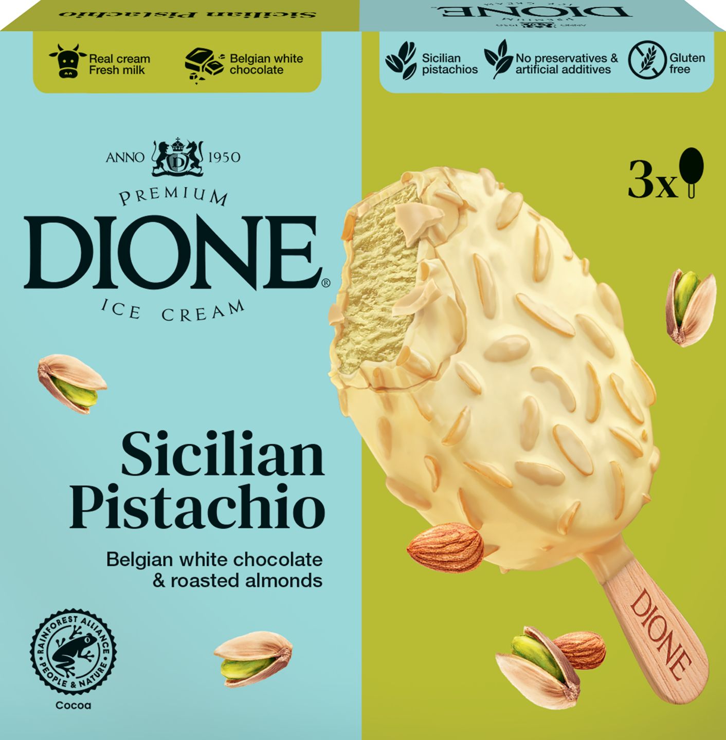 Dione Nanuky s pistáciami