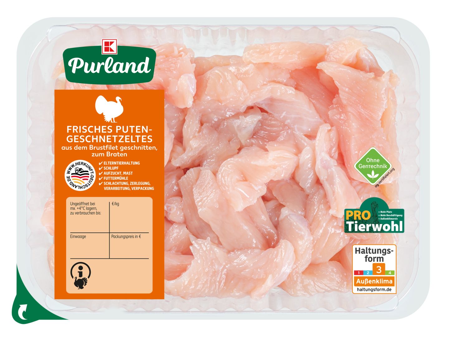 K-PURLAND Puten-Geschnetzeltes