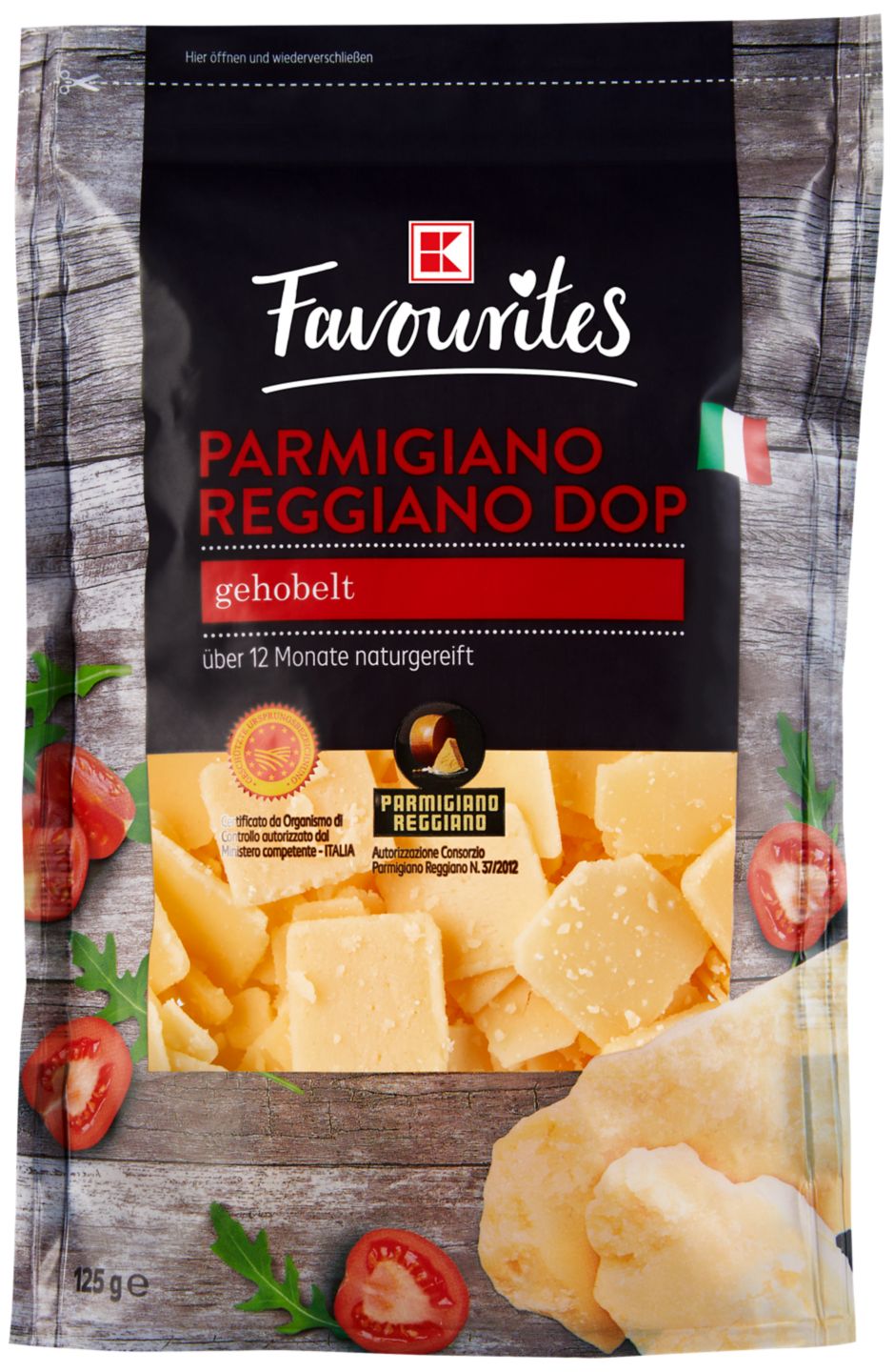 K-FAVOURITES Parmigiano Reggiano DOP gehobelt