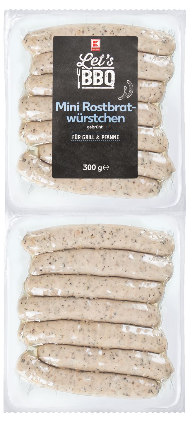 K-Classic Let´s BBQ
Mini klobáska na gril. 300 g