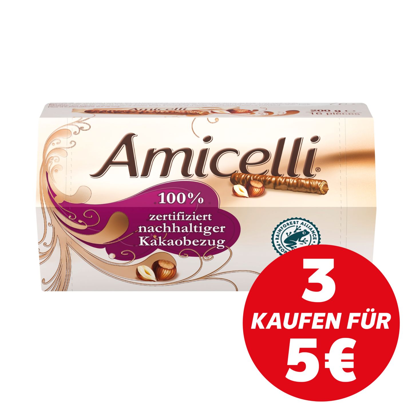 AMICELLI Waffelröllchen