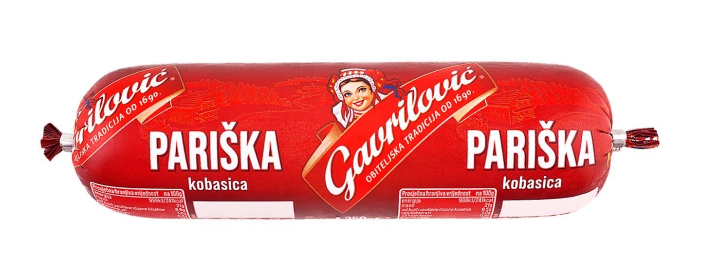Gavrilović Pariška kobasica
MPC 2.5.2025=3,75€