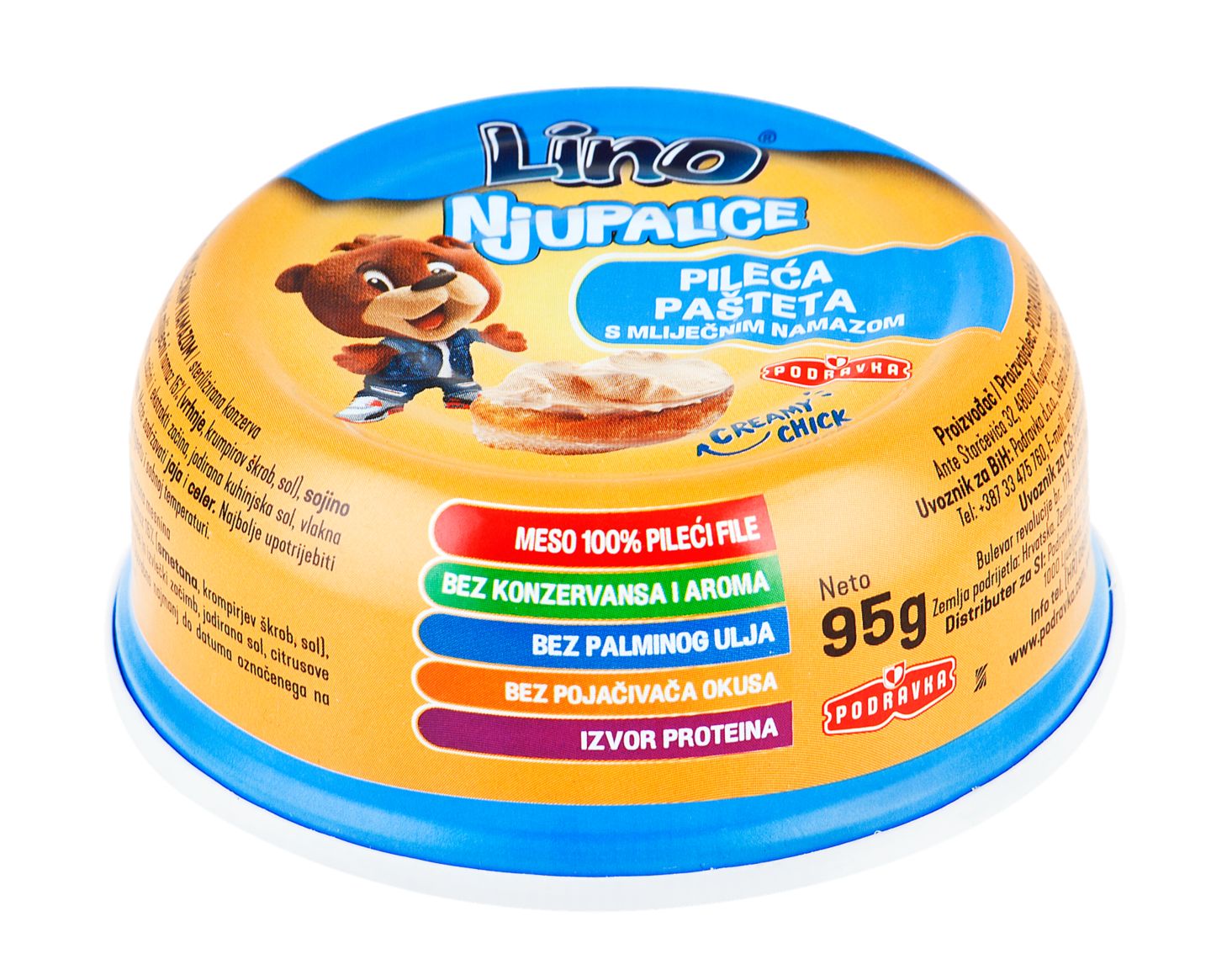 Lino Pileća pašteta
MPC 2.5.2025=1,29€