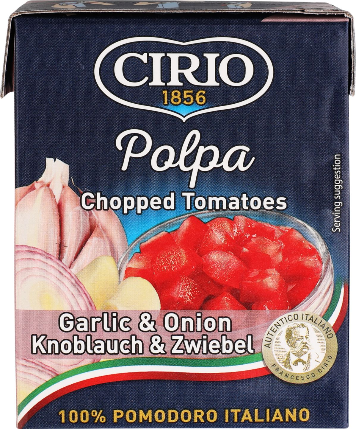 Изображение на CIRIO Пасирани домати
с лук и чесън