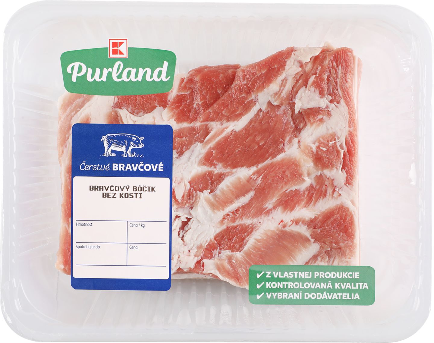 K-Purland Bravčový bôčik
bez kosti, v celku