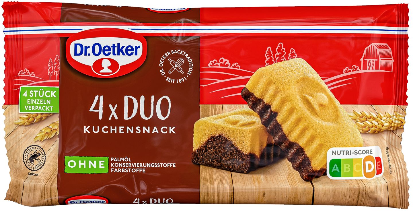 DR. OETKER 4 x Duo Kuchensnack