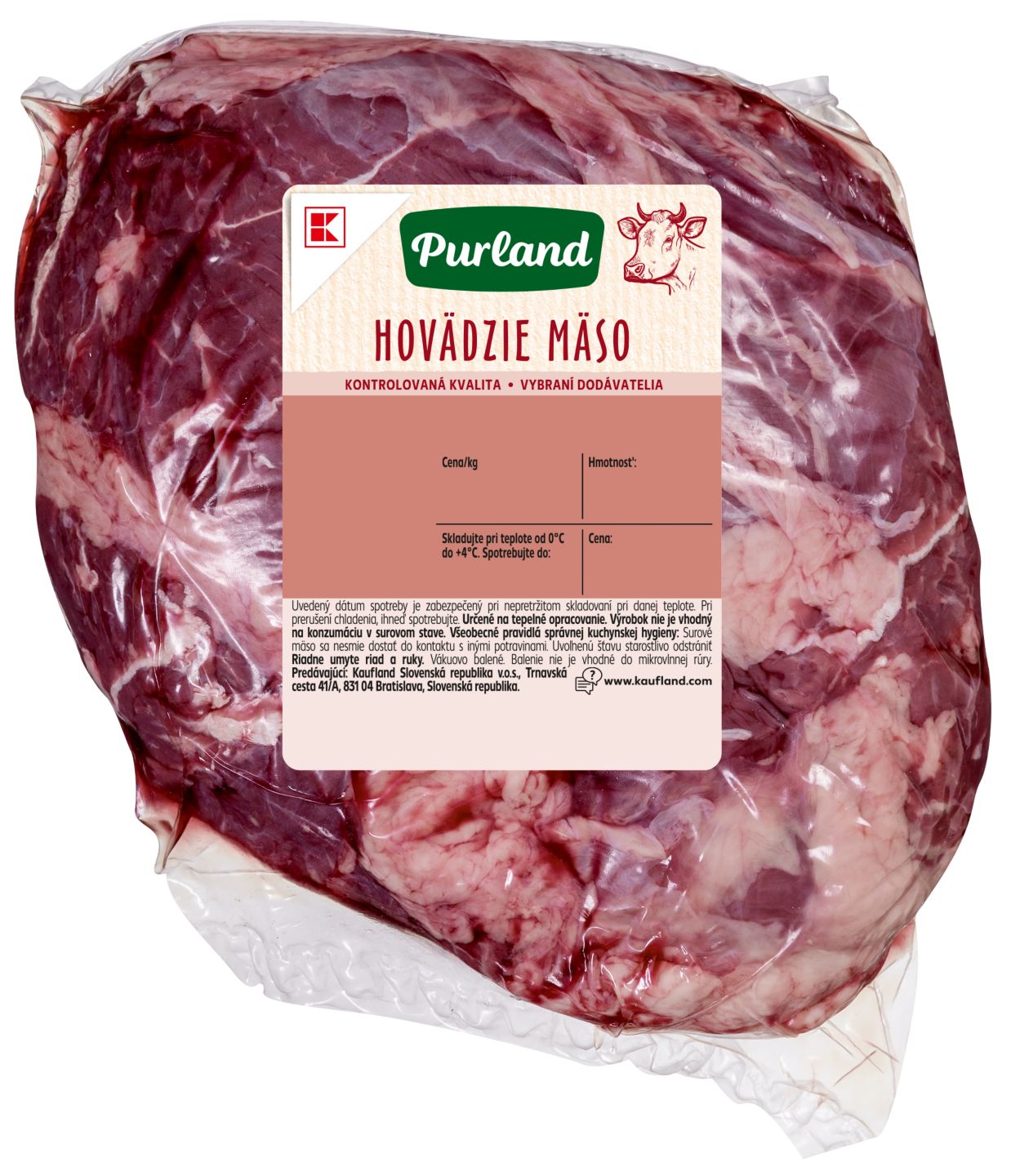 K-Purland Hovädzí krk
bez kosti, na pečenie