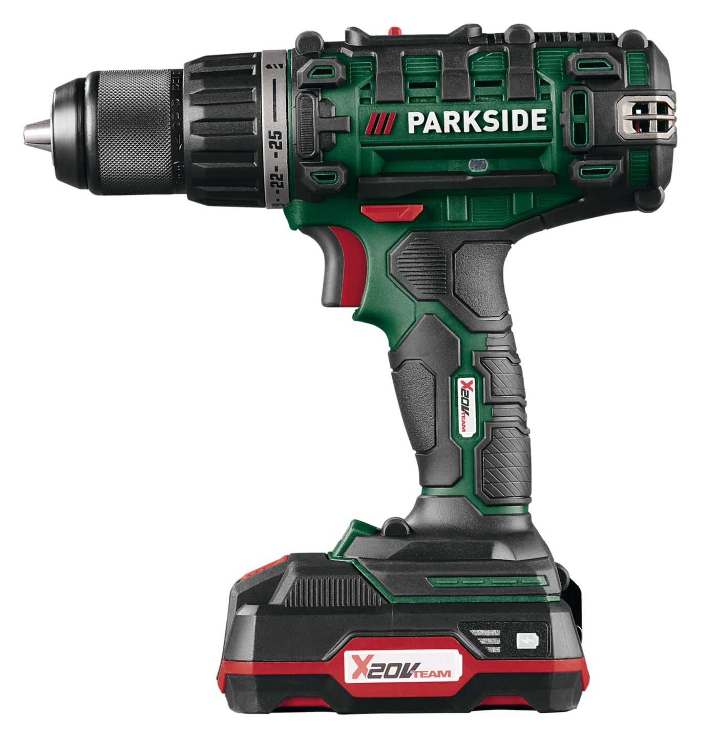 PARKSIDE® Akku-Bohrschrauber 20 V »PABS 20-Li G8« + 2 Akkus