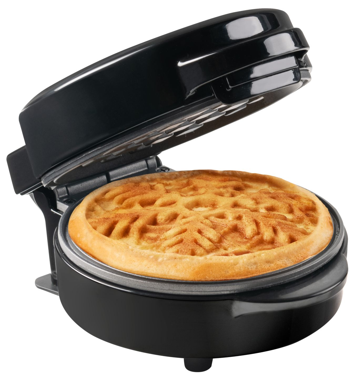 BESTRON Mini-Waffeleisen »AMWF600B« Schneeflocken-Motiv