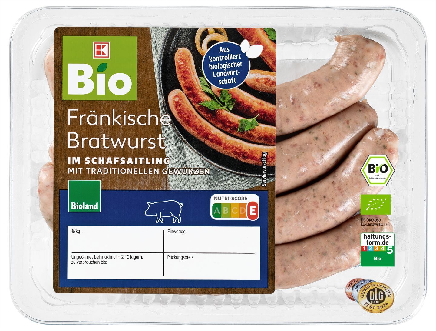K-BIO Bioland Fränk. Bratwurst