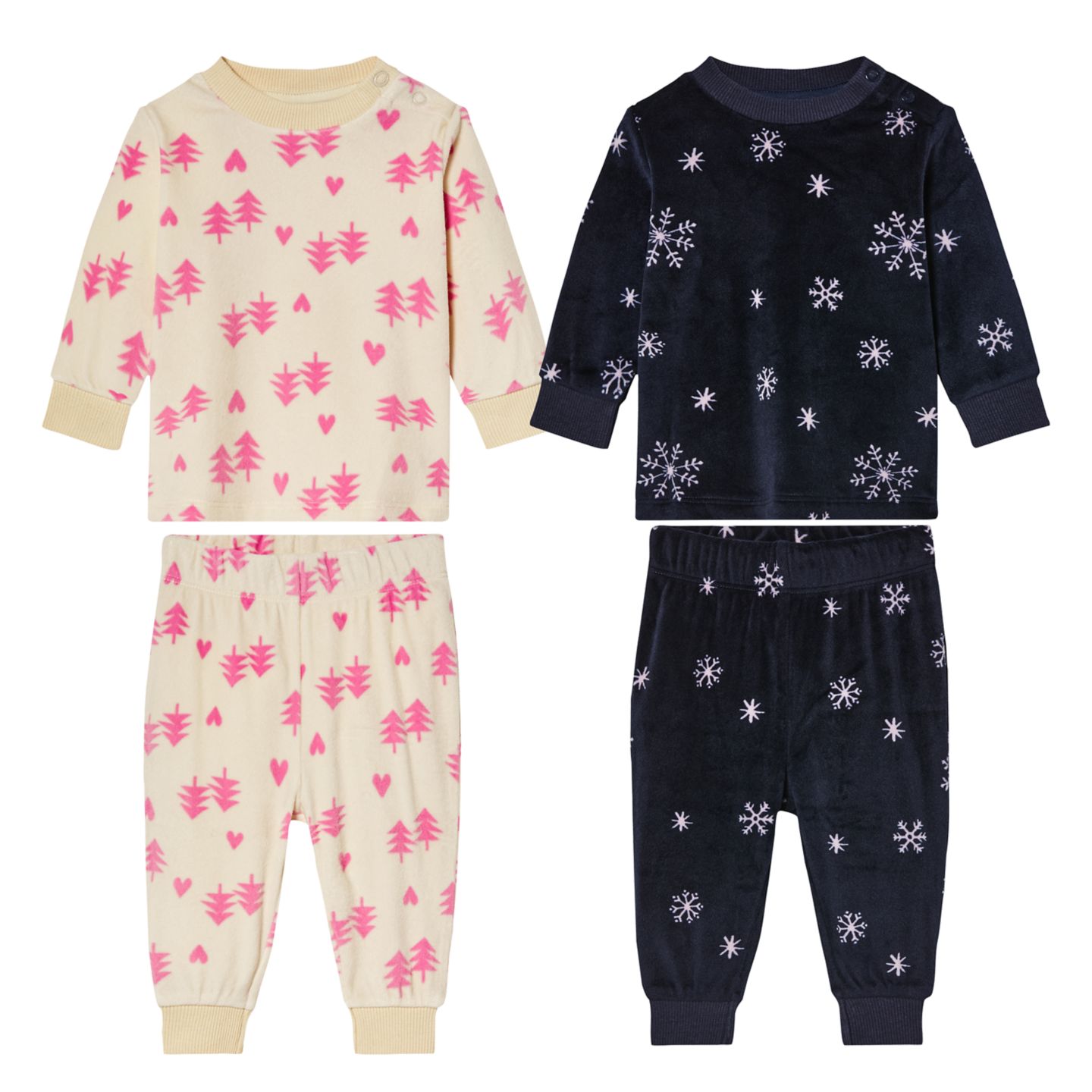 KUNIBOO® Baby-Velours-Pyjama