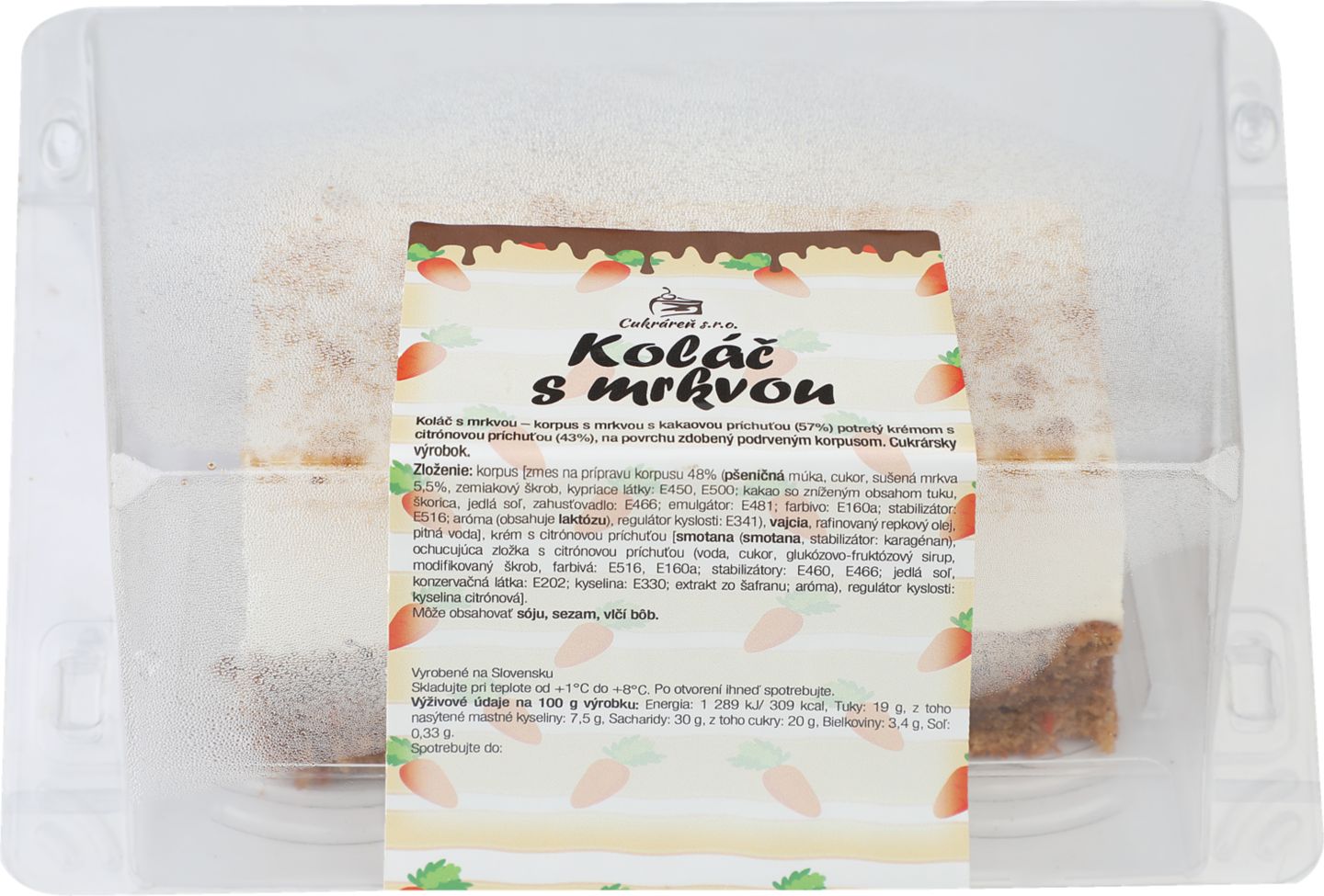 Mrkvový koláč 320 g