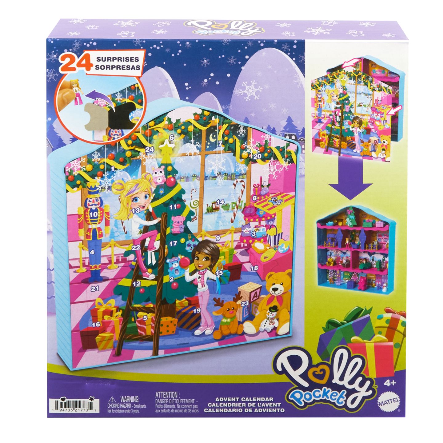 MATTEL Adventskalender-Haus »Polly Pocket«