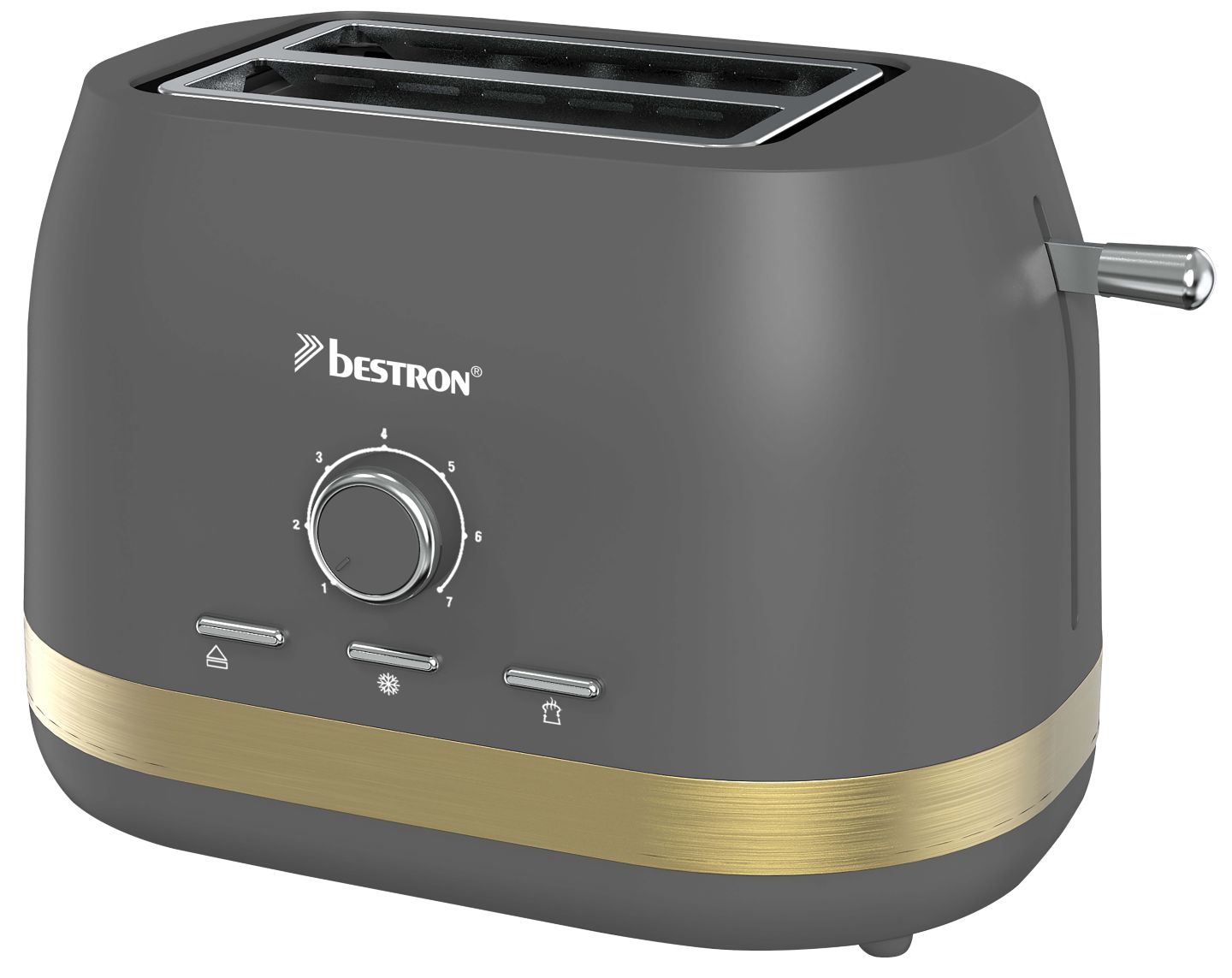 BESTRON Toaster »ATS500GP« Golden-Platin-Serie