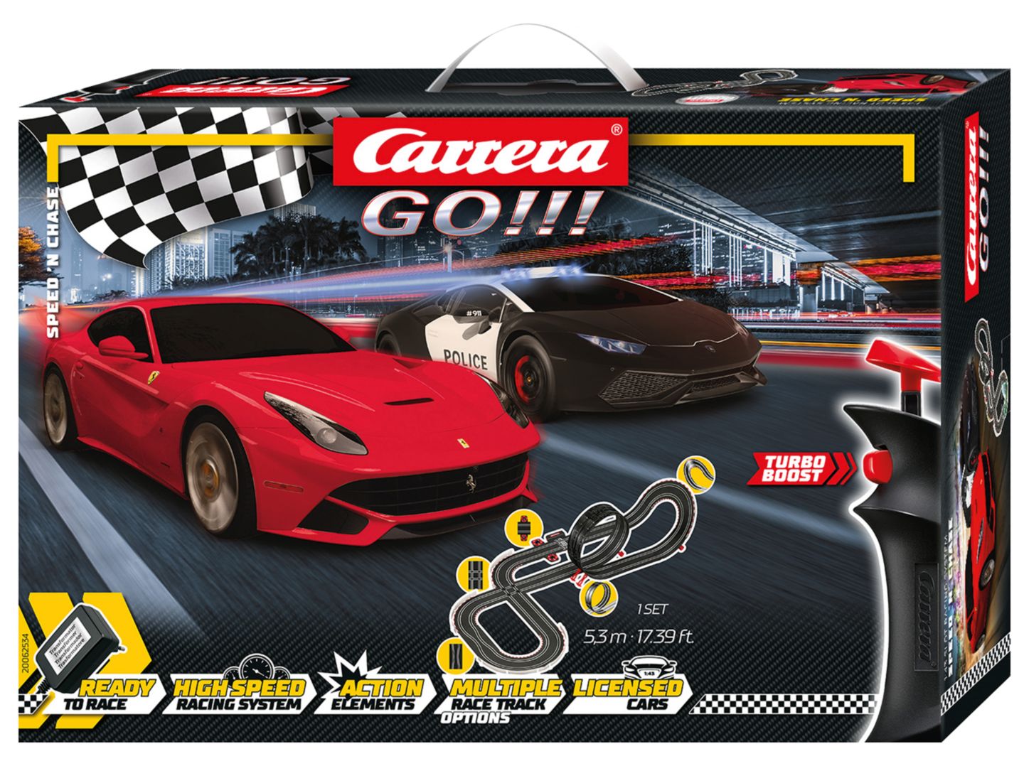 CARRERA GO!!! Rennbahn »Speed 'n Chase«