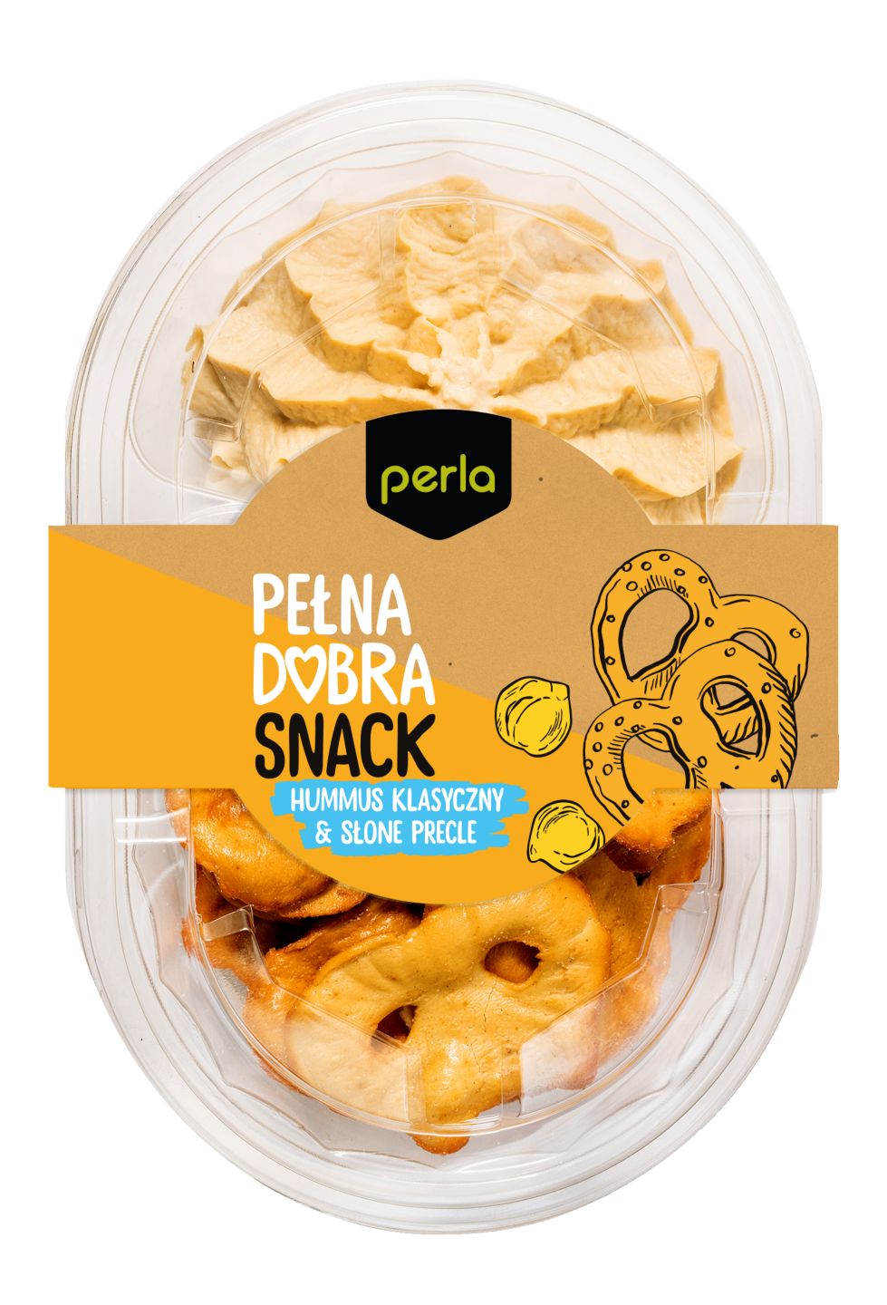 Perla Hummus klasyczny z preclami