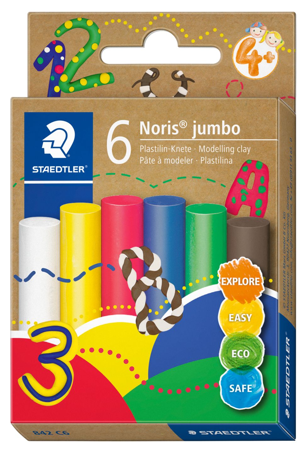 STAEDTLER Plastilin-Knete »Noris jumbo«