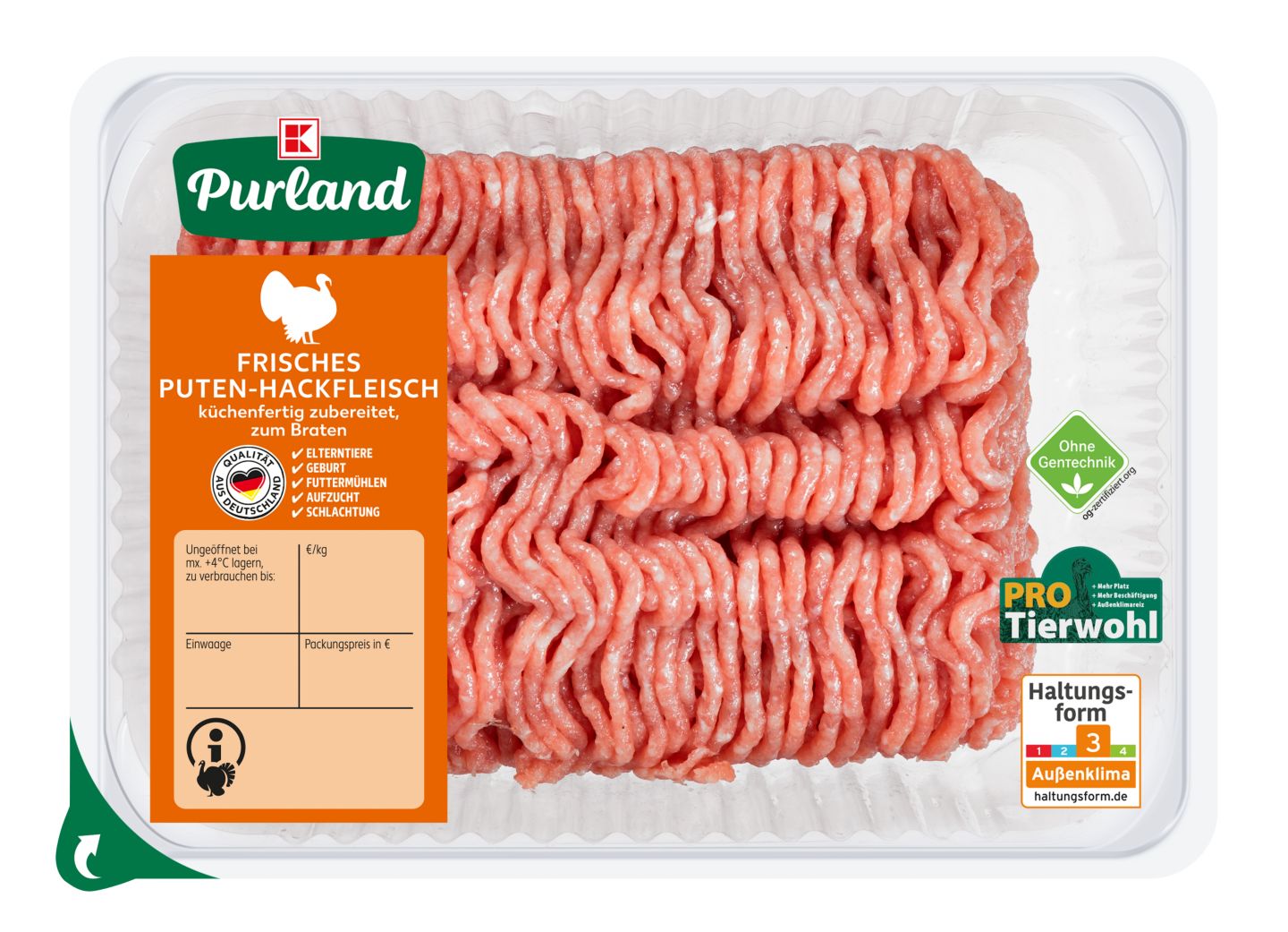 K-PURLAND Puten-Hackfleisch