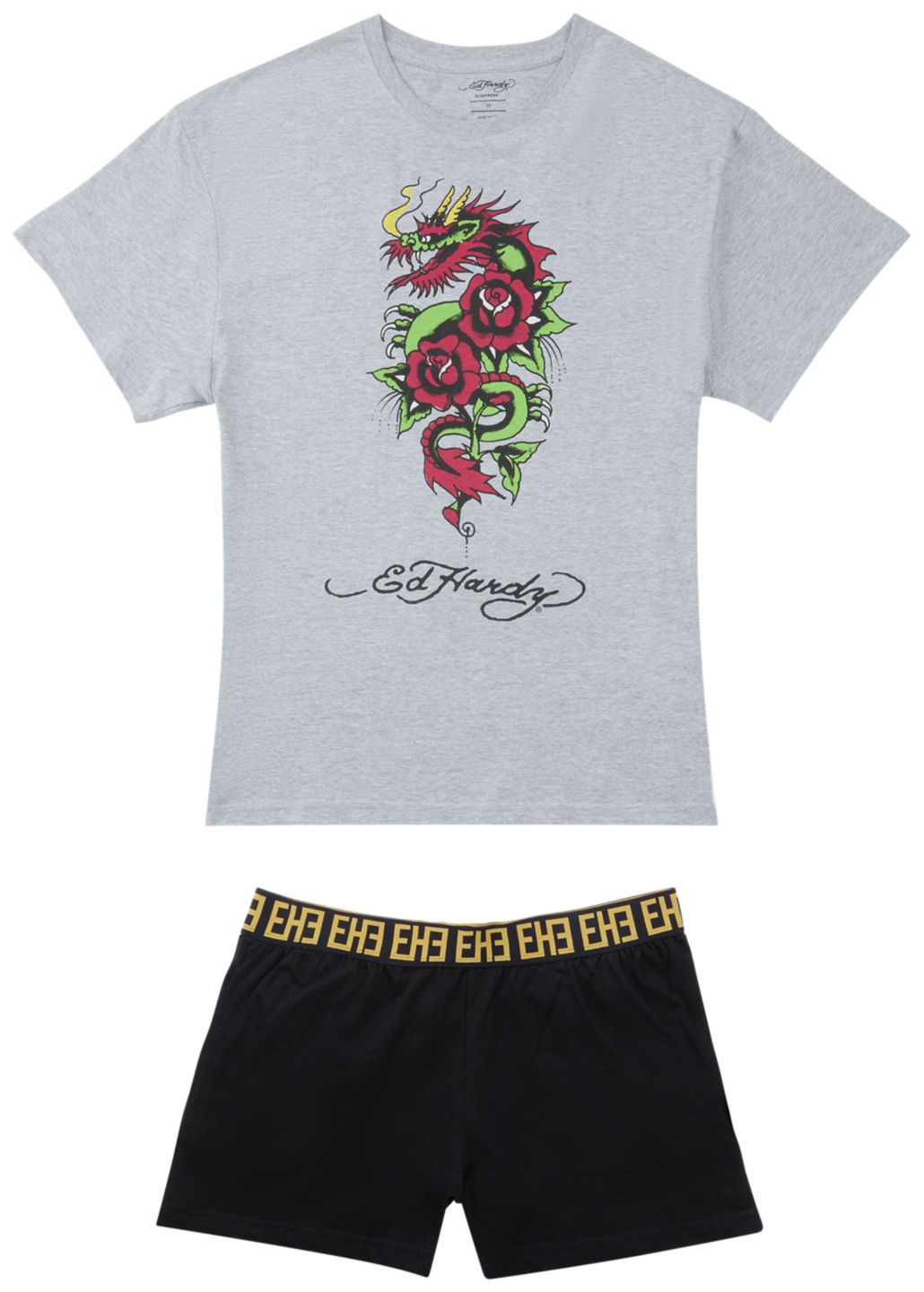 ED HARDY Damen-Shorty-Pyjama