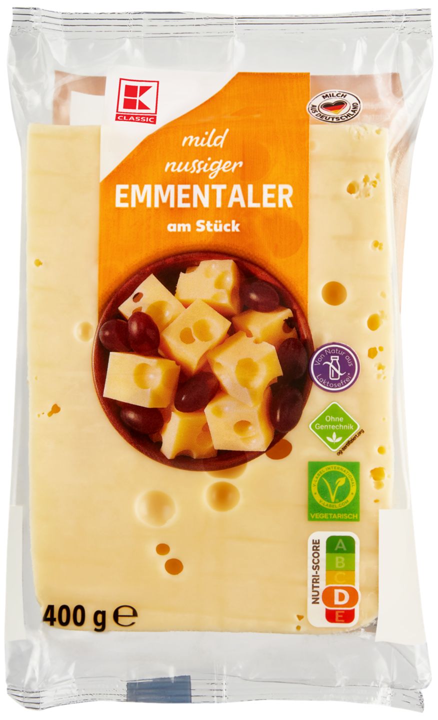 K-CLASSIC Emmentaler am Stück 45 % Fett i. Tr.