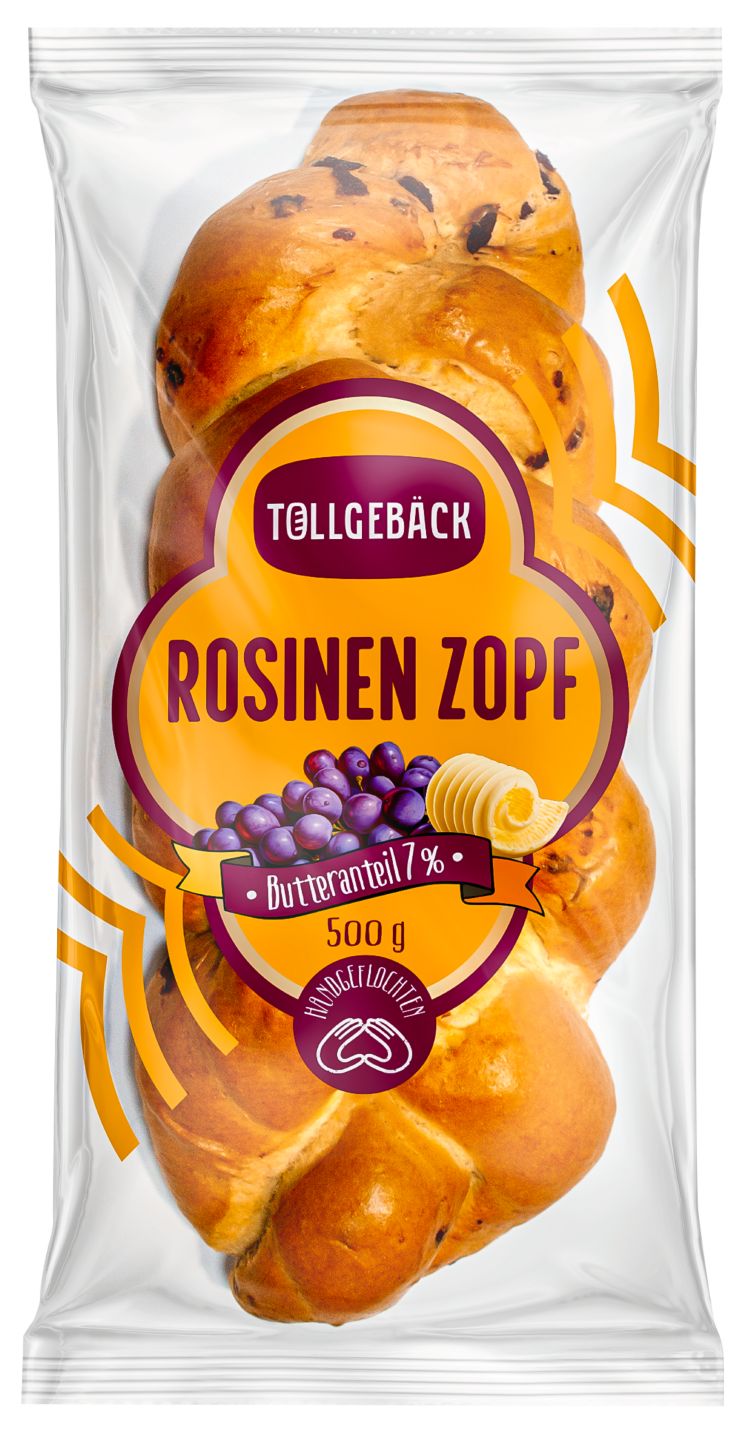 TOLLGEBÄCK Rosinen- oder Butterzopf