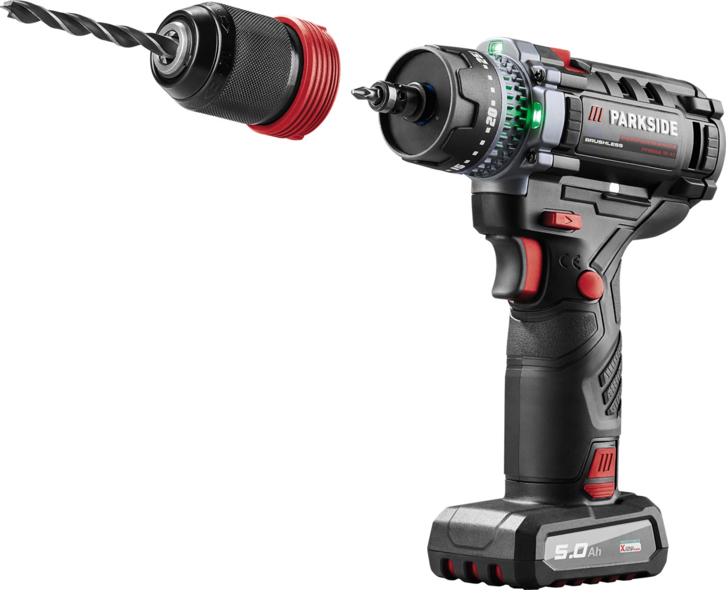 PARKSIDE PERFORMANCE® Akku-Bohrschrauber-Set 12 V »PPBSSA 12 A1« inkl. Akku