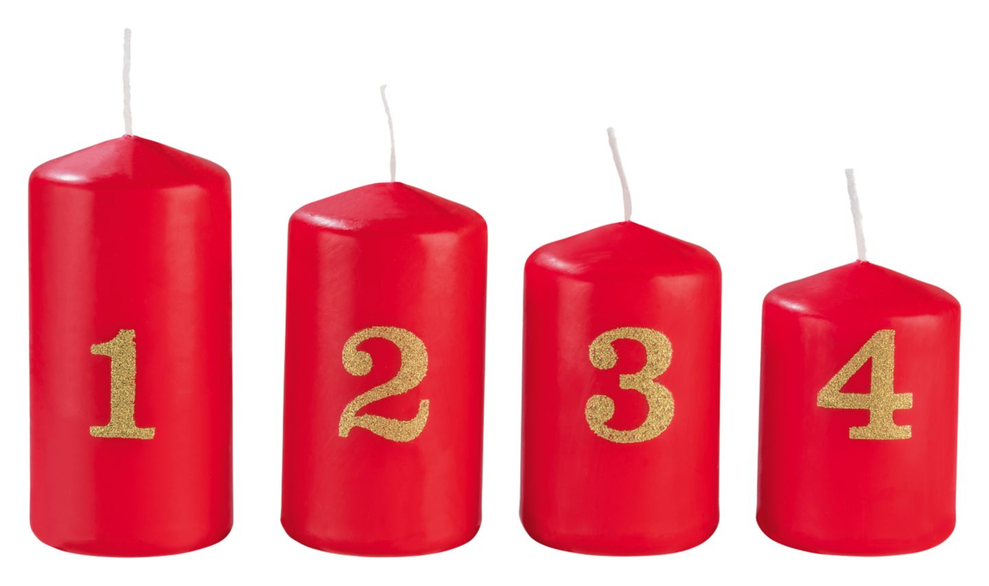 LIV&BO® Stufenkerzen mit Zahlen