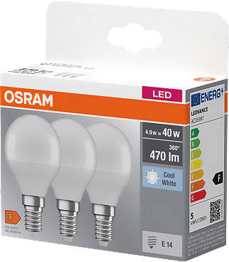 Zdjęcie oferty Osram Żarówka LED BASE CLP40 840, 4,9W E14