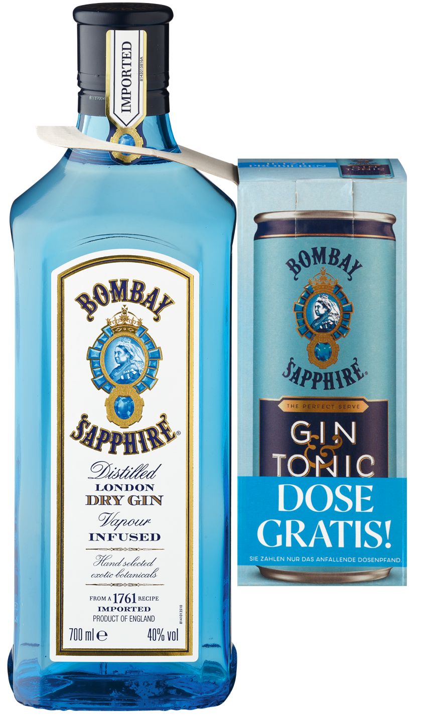 BOMBAY Sapphire London Dry Gin oder Bramble Gin