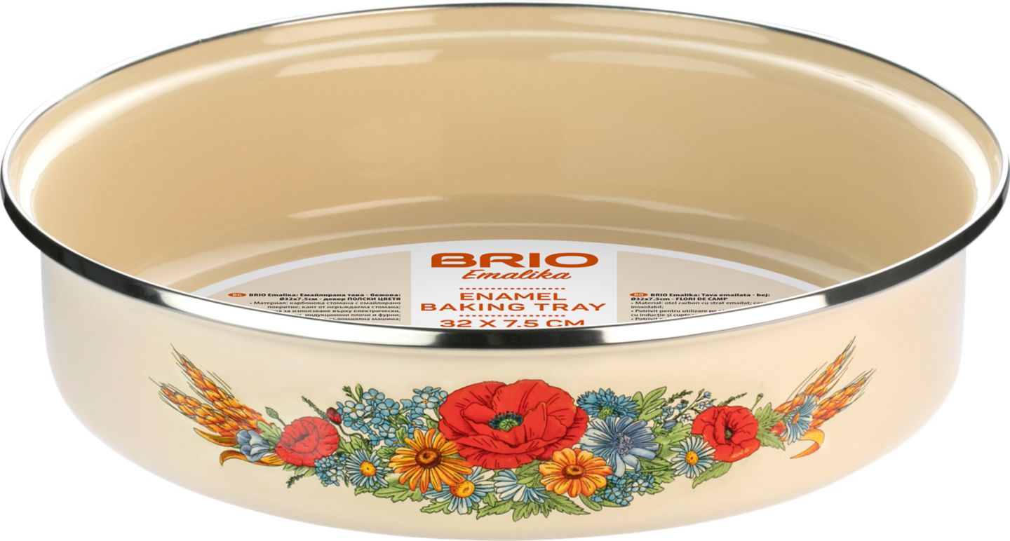 Изображение на BRIO Тава Emalika Field Flowers
Ø32 х 7 см