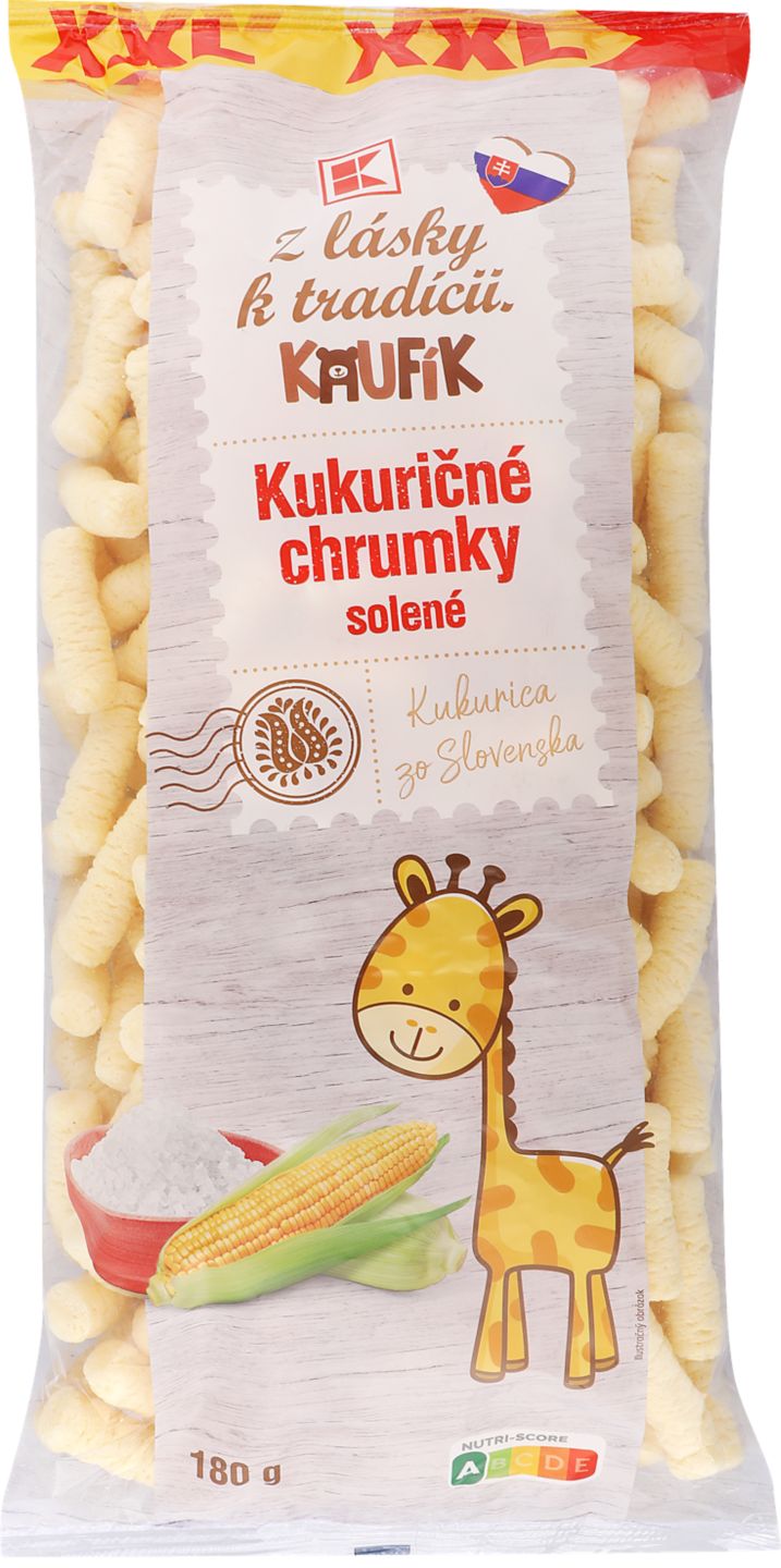 K-ZLT_Logo Kaufík kukuričné chrumky solené
180 g