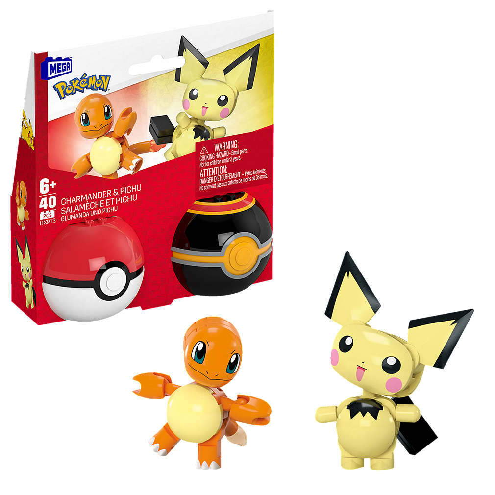 Zdjęcie oferty Klocki Mega Pokemon Charmander i Pichu 2 figurki w zestawie