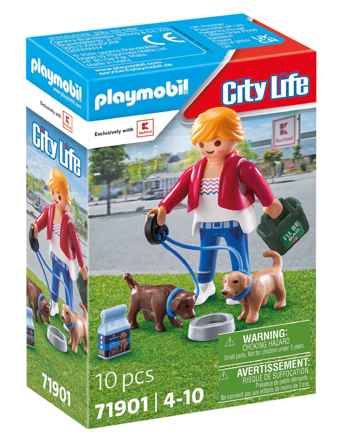 PLAYMOBIL CITY LIFE Kaufland-Kundin mit Welpen 71901