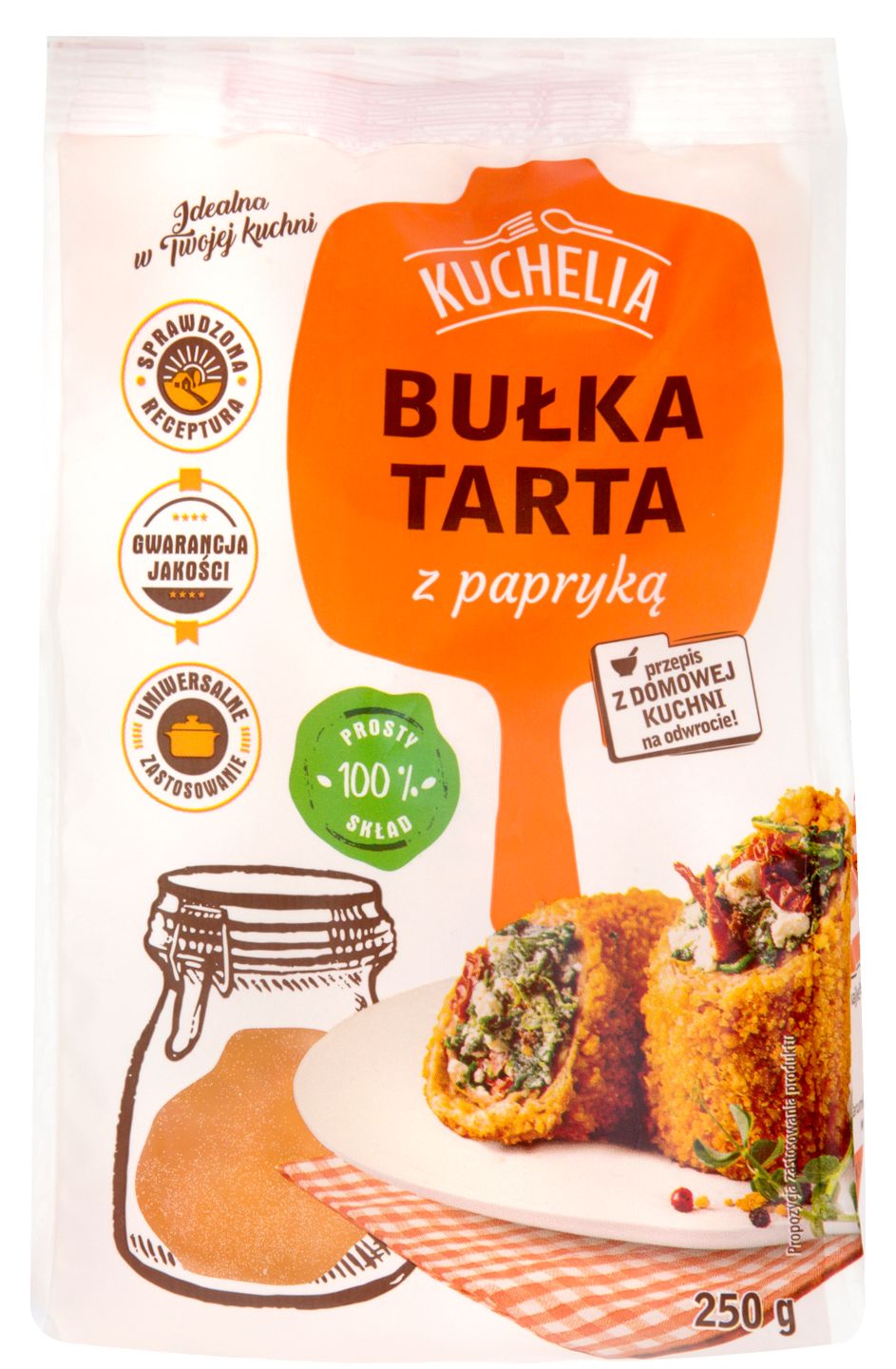 Kuchelia Bułka tarta z papryką