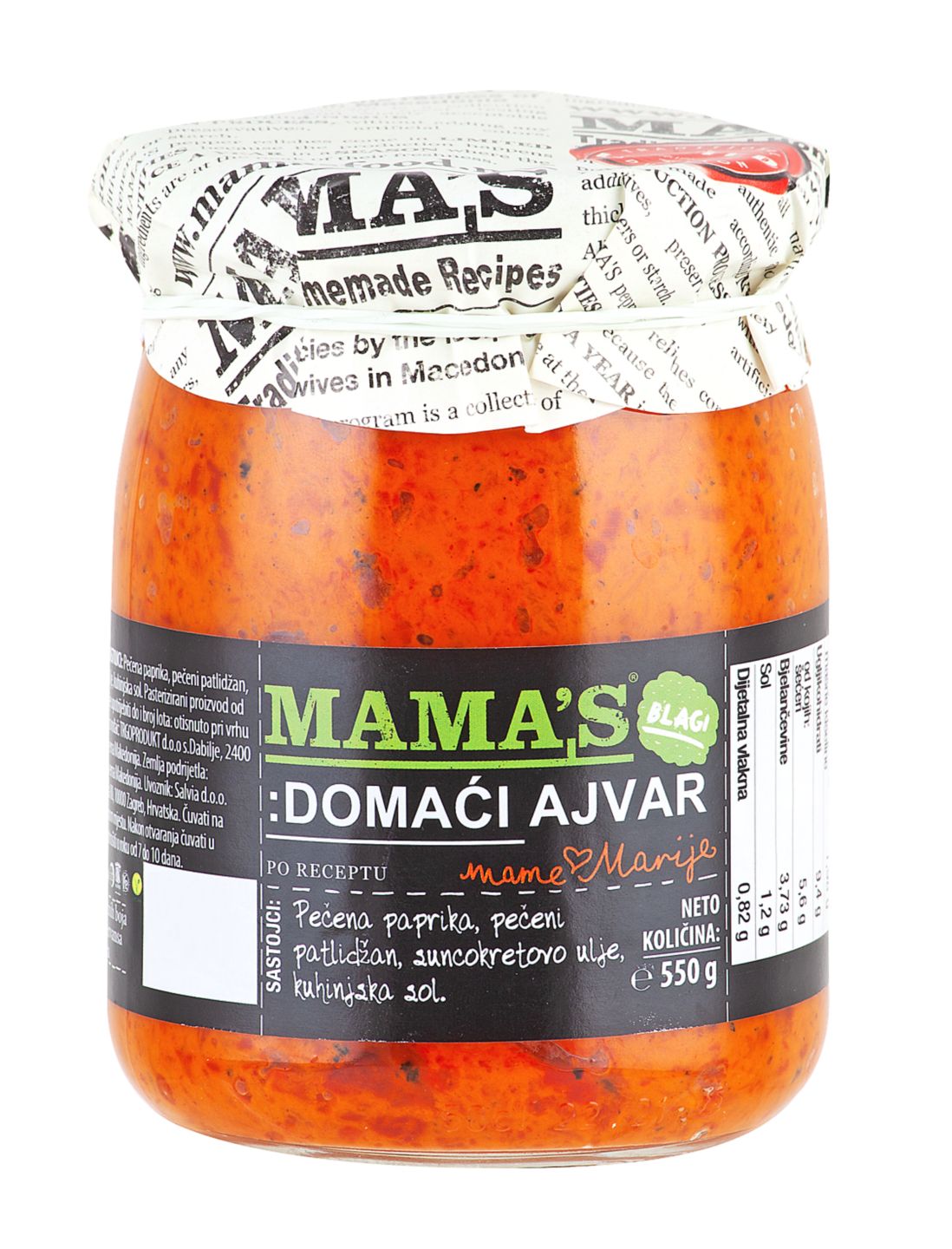 Mamas Domaći ajvar
MPC 2.5.2025=9,99€