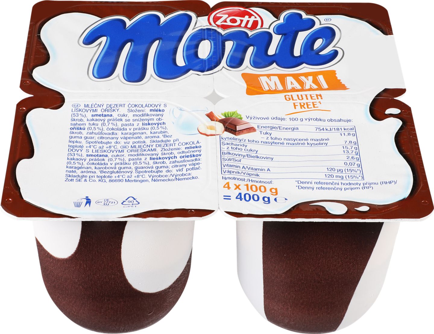 Zott Monte Maxi
mliečny dezert