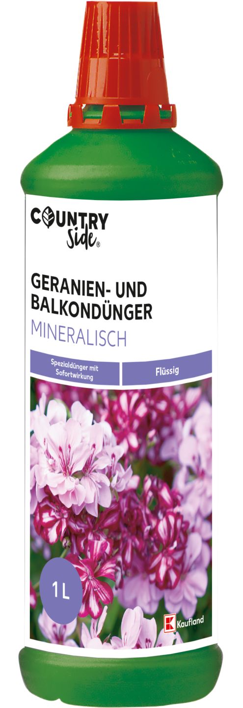 COUNTRYSIDE® Dünger für Geranien und Balkonpflanzen