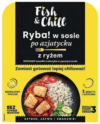 Fish & Chill Ryba w sosie z ryżem
lub kaszą