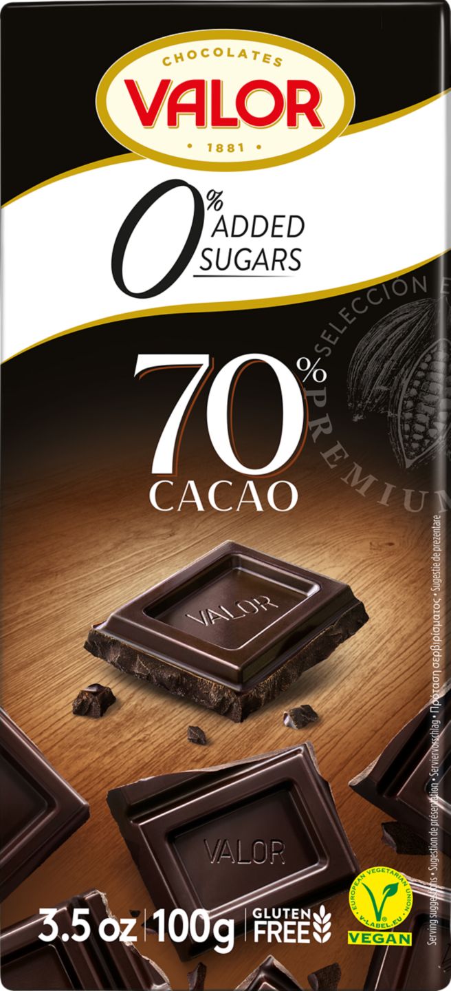 Valor čokoláda bez cukru